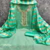 AHANA Design with Simmer Silk Booti Kodding Squance Work Top and Chandeii Silk Dupatta - Design Number 1