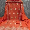 Coco Cola Vichitra Silk Multi Work Dress Material - Design Number 11