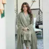Design 2053 Pista Rayon Printed Kurti Pant Dupatta - Design Number 2