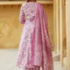 Design 2059 Pink Rayon Printed Kurti Pant Dupatta - Design Number 2