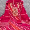 Manchali 2 PV Roman Print with Kadding Sequence Work - Design Number 1