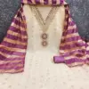 Padma Simmer Silk Multi Koding Squance Work Santoon Chanderi Silk Fancy Zakard - Design Number 2