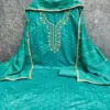 Pakiza Modal Rajvadi Booti Fancy Beads Stone Hand Work Santoon Chanderi Fancy Zakard Dress Material - Design Number 3