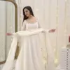 SRK-5271 Faux Georgette Embroidered Gown and Dupatta Set - Design Number 1