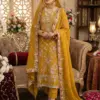 SRK-5321 CRUNCHY SILK Heavy Embroidery Sequence Work Top-Bottom And Dupatta Set - Design Number 1