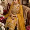 SRK-5321 CRUNCHY SILK Heavy Embroidery Sequence Work Top-Bottom And Dupatta Set - Design Number 3