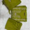Tulsi Vichitra Silk Embroidered Flared Kurta Set - Design Number 3