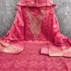 ZARA Dress Material in Simmer Silk and Santoon with Chanderi Silk Dupatta - Design Number 1