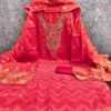 ZARA Dress Material in Simmer Silk and Santoon with Chanderi Silk Dupatta - Design Number 3