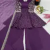 ZSR-3134 Women's Ethnic Wear Crunchy Silk Set | Embroidery - Design Number 1
