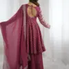 ZSR-3134 Women's Ethnic Wear Crunchy Silk Set | Embroidery - Design Number 4