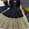 ZSR-3152 Anarkali Gown Roman Silk - Design Number 4