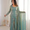 ZSR-3159 Women's Ethnic Wear Fendy Silk | Embroidery - Design Number 2