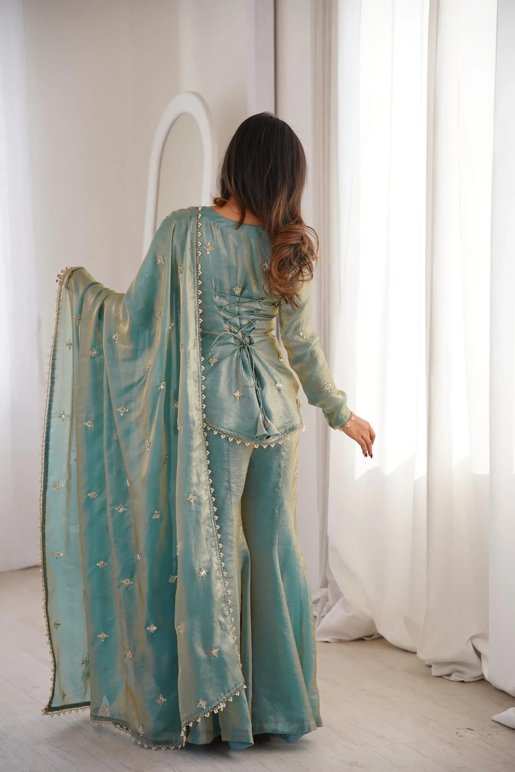 ZSR-3159 Women's Ethnic Wear Fendy Silk | Embroidery - Design Number 3