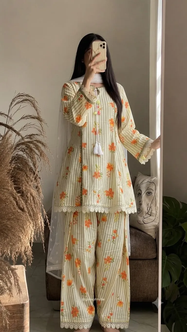 5362 Heavy Pure Natural Crep Readymade Dress 3