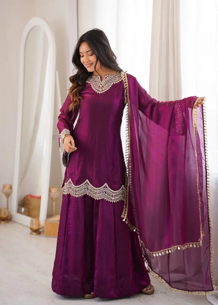 Brand Zsr Fendy Silk Readymade Dress