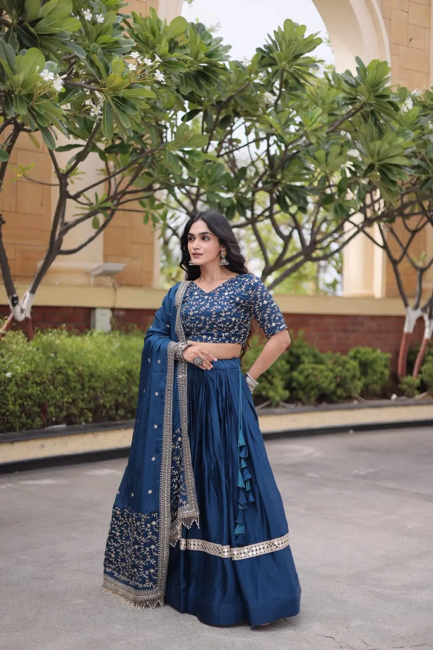 S 2026 Glory Satin Lehenga Choli 5