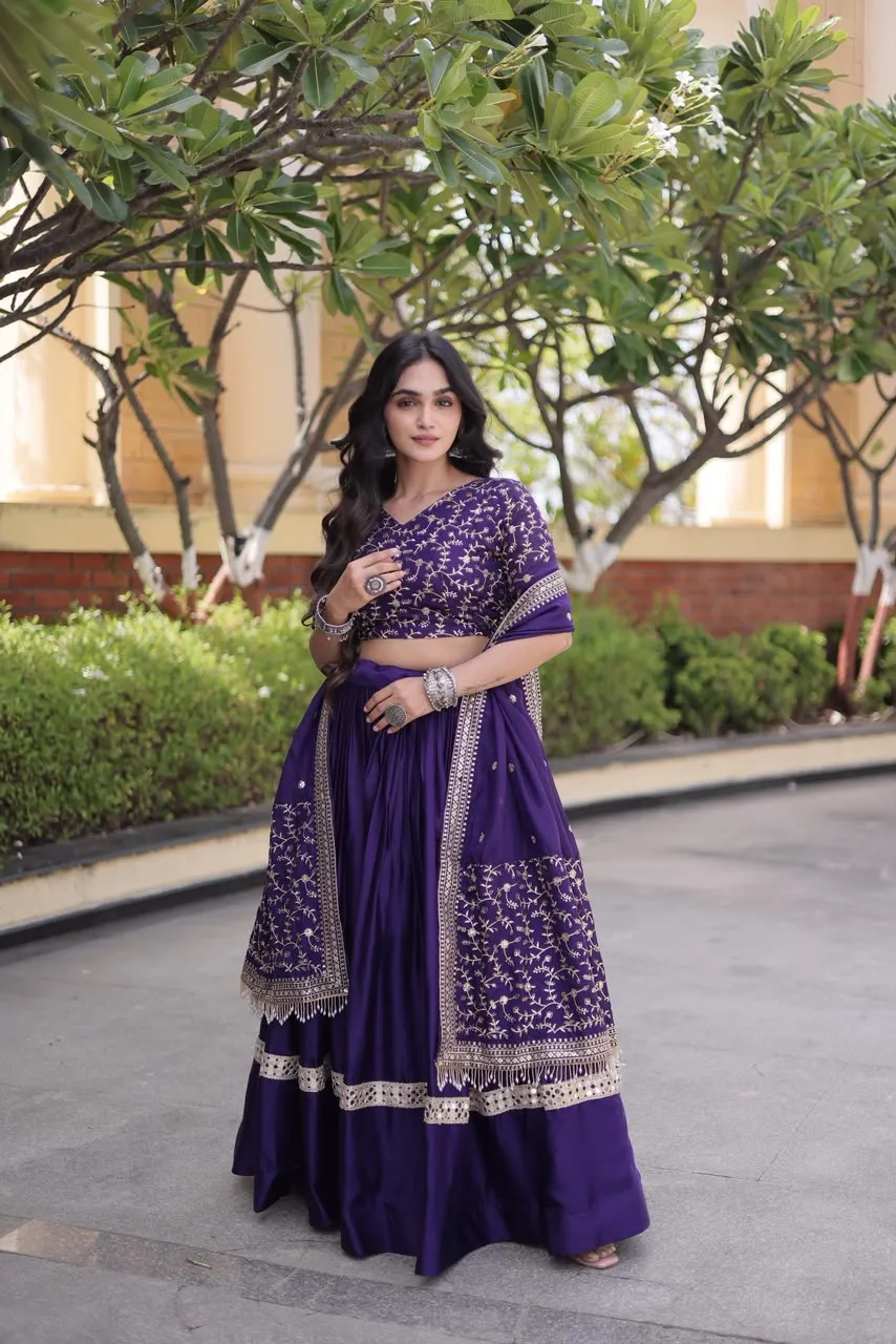 S 2026 Glory Satin Lehenga Choli 3