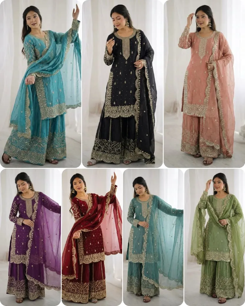 3167 Zsr 3167 Fendy Silk Readymade Dress