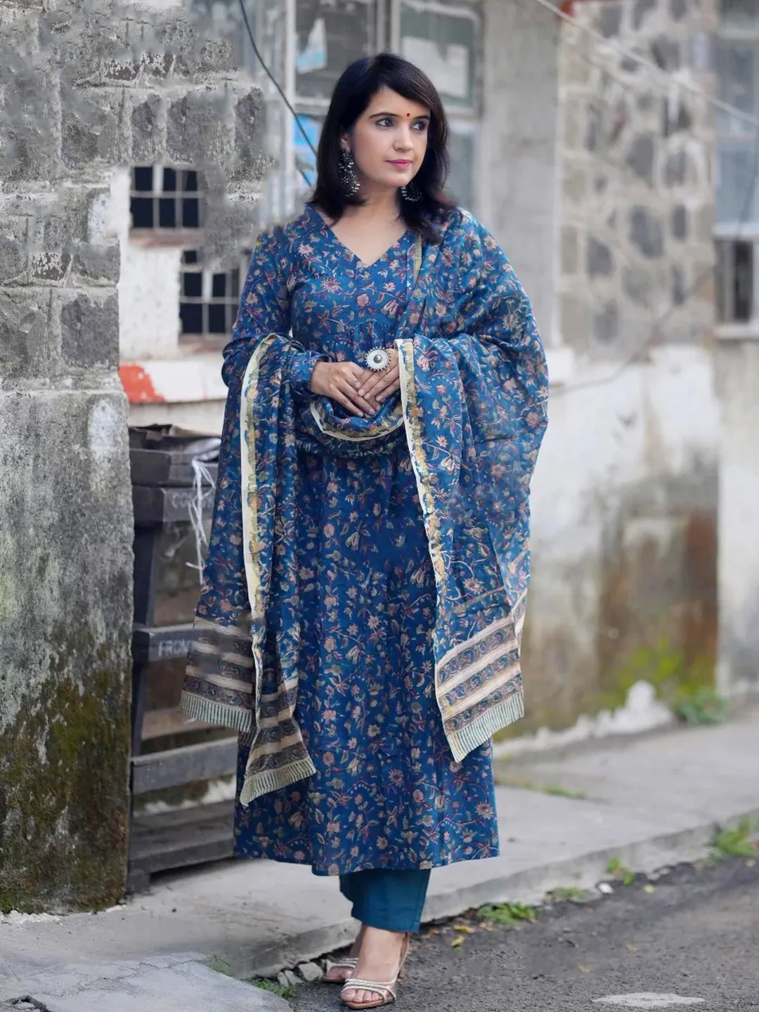 Fully Stiched Rayon Printed 2065 Readymade Dress