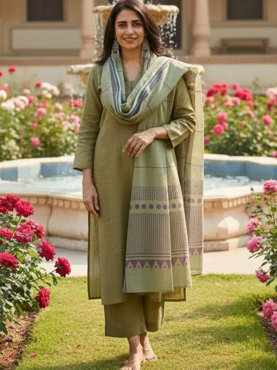 Fully Stiched Rayon Printed 2067 Readymade Dress