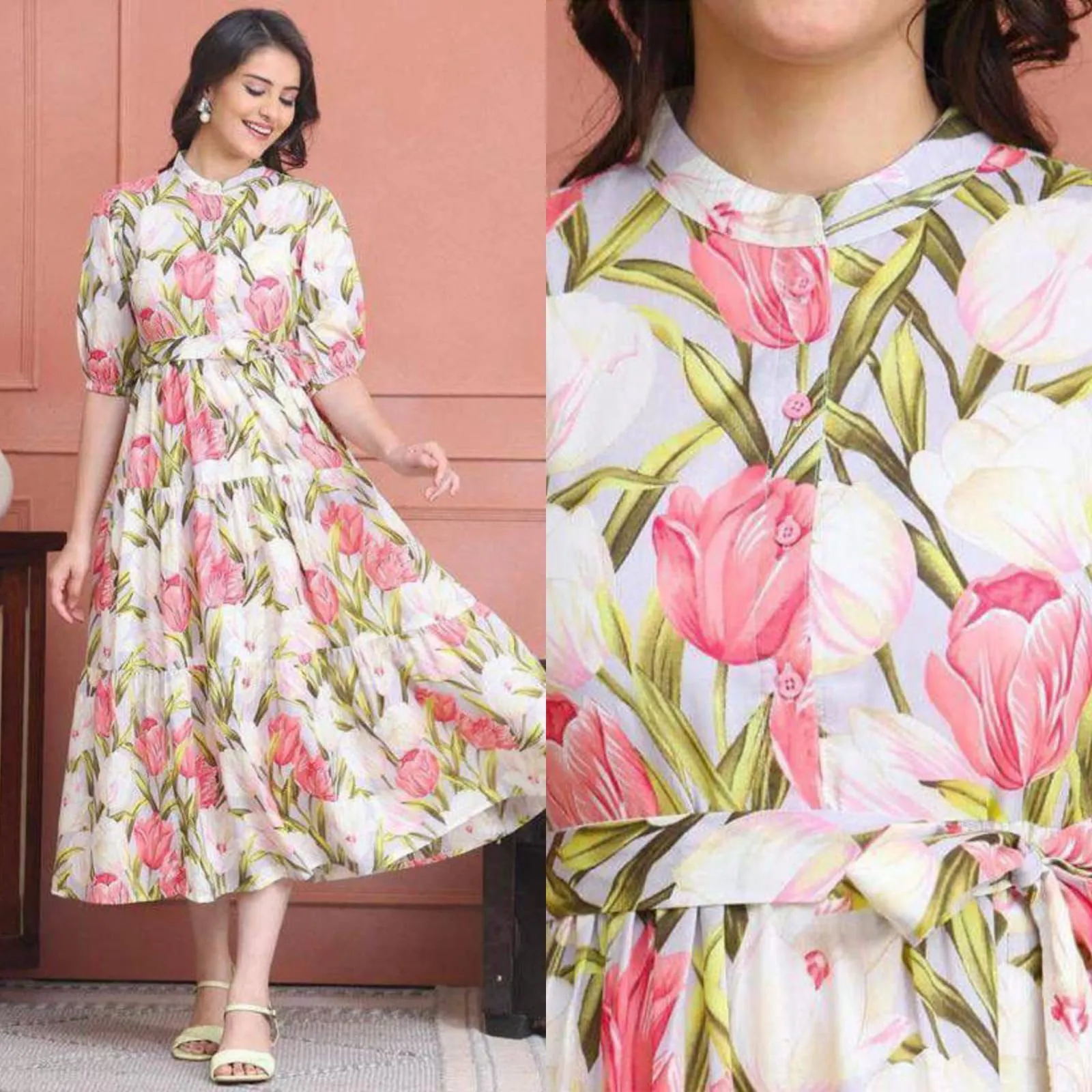 Fvd Chandramukhi Yellow Rayon Kurtis 5