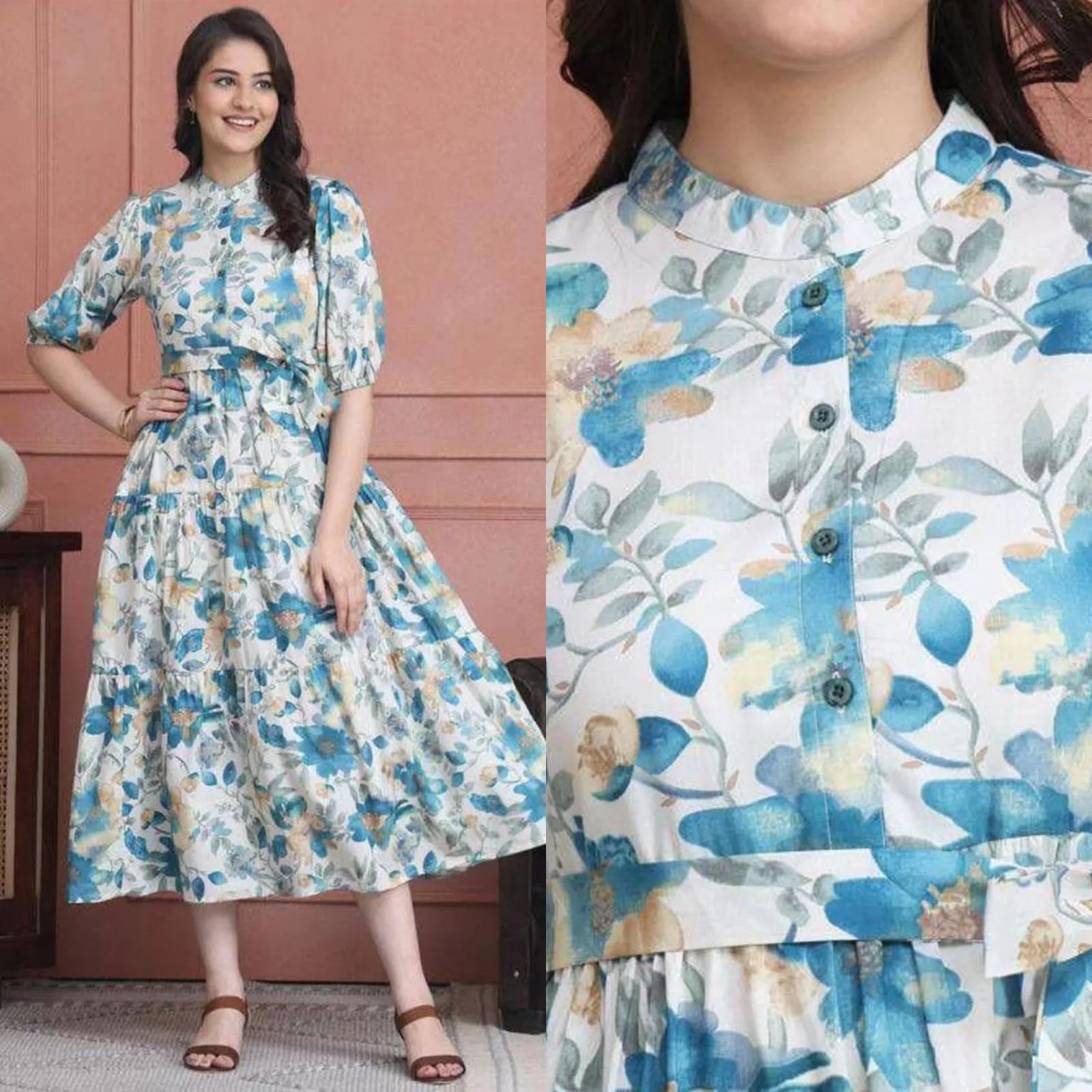 Fvd Chandramukhi Yellow Rayon Kurtis 7