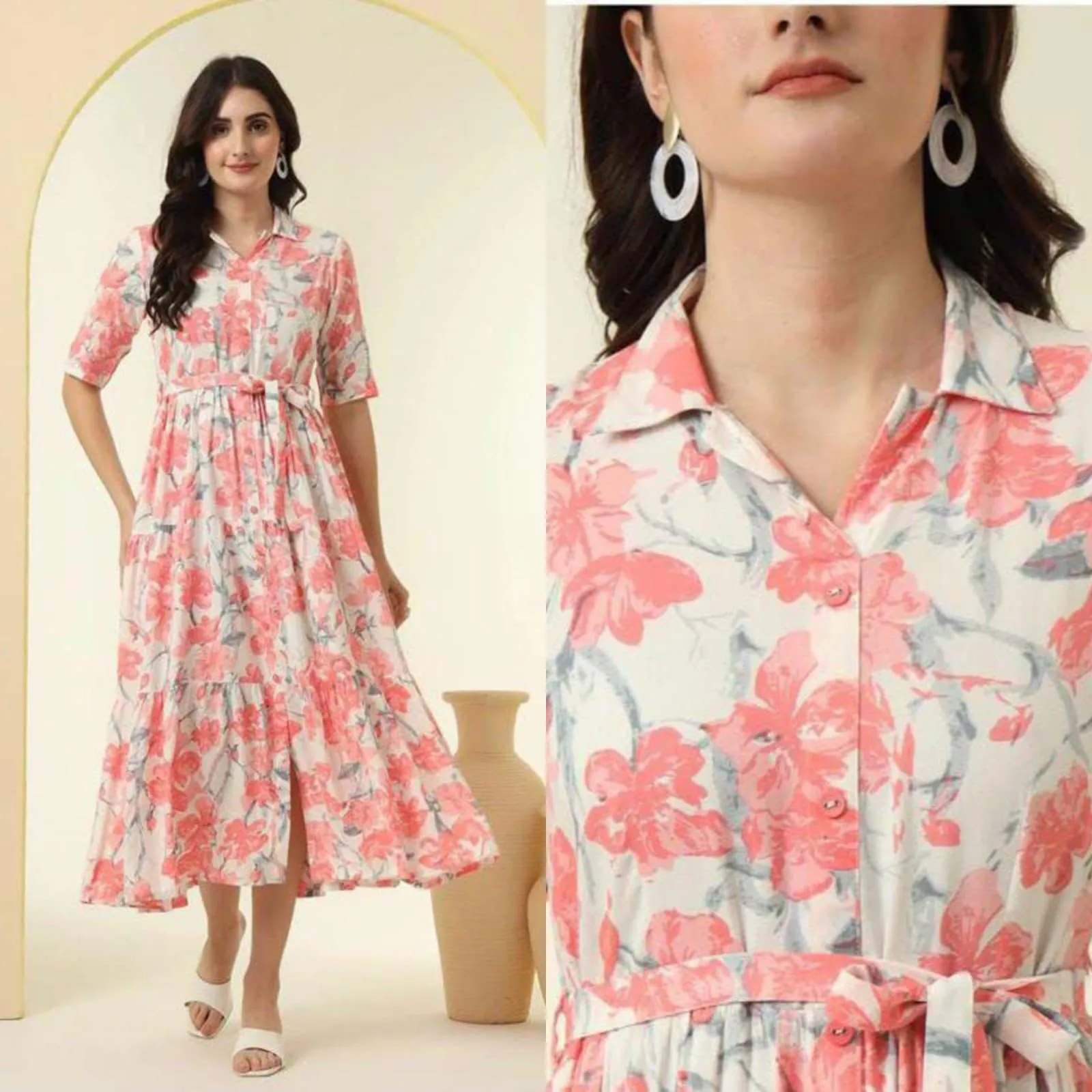 Fvd Chandramukhi Yellow Rayon Kurtis 8