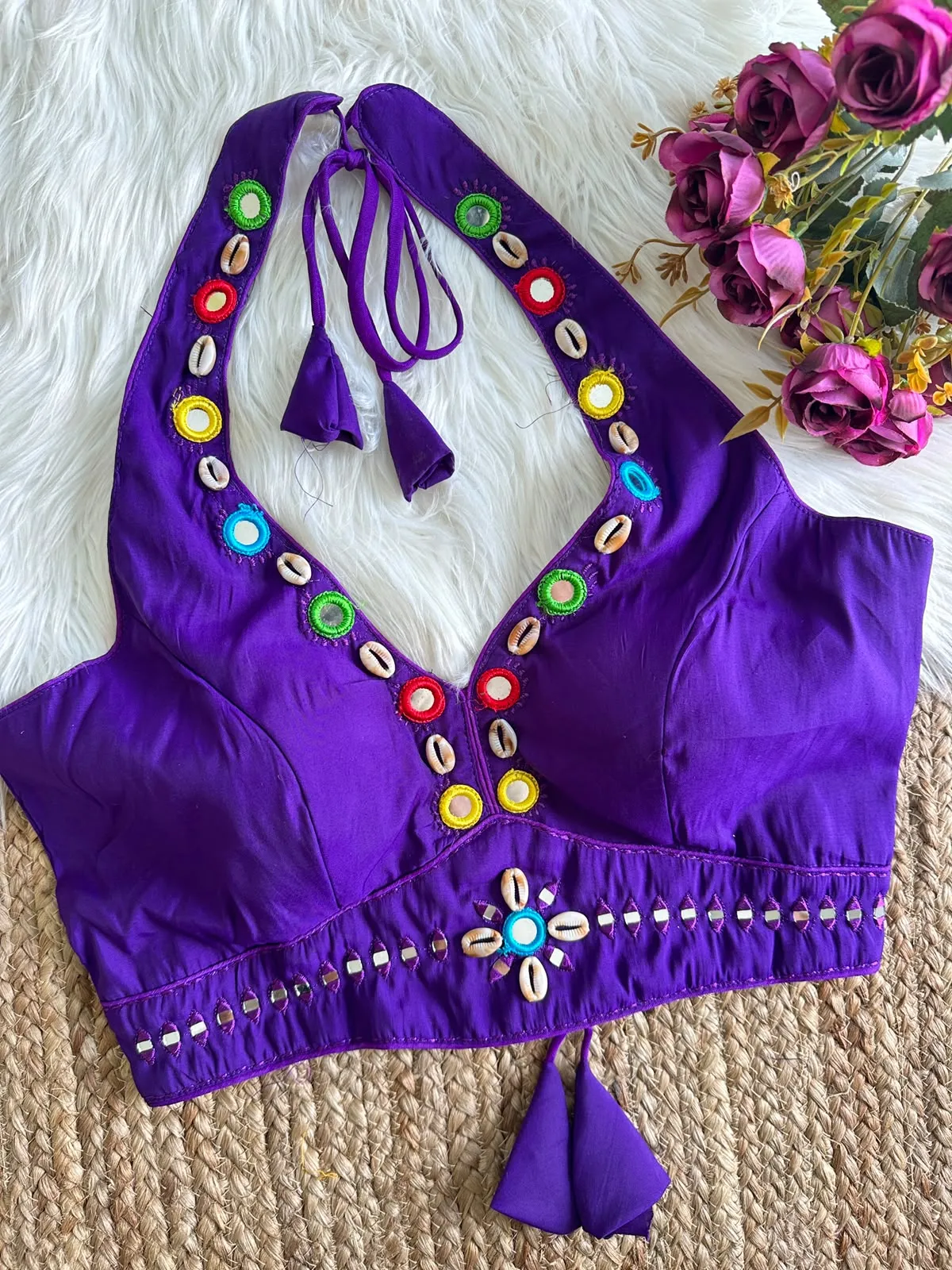 Halter Neck Blouse New 2026 Heavy Roman Silk Blouse 2