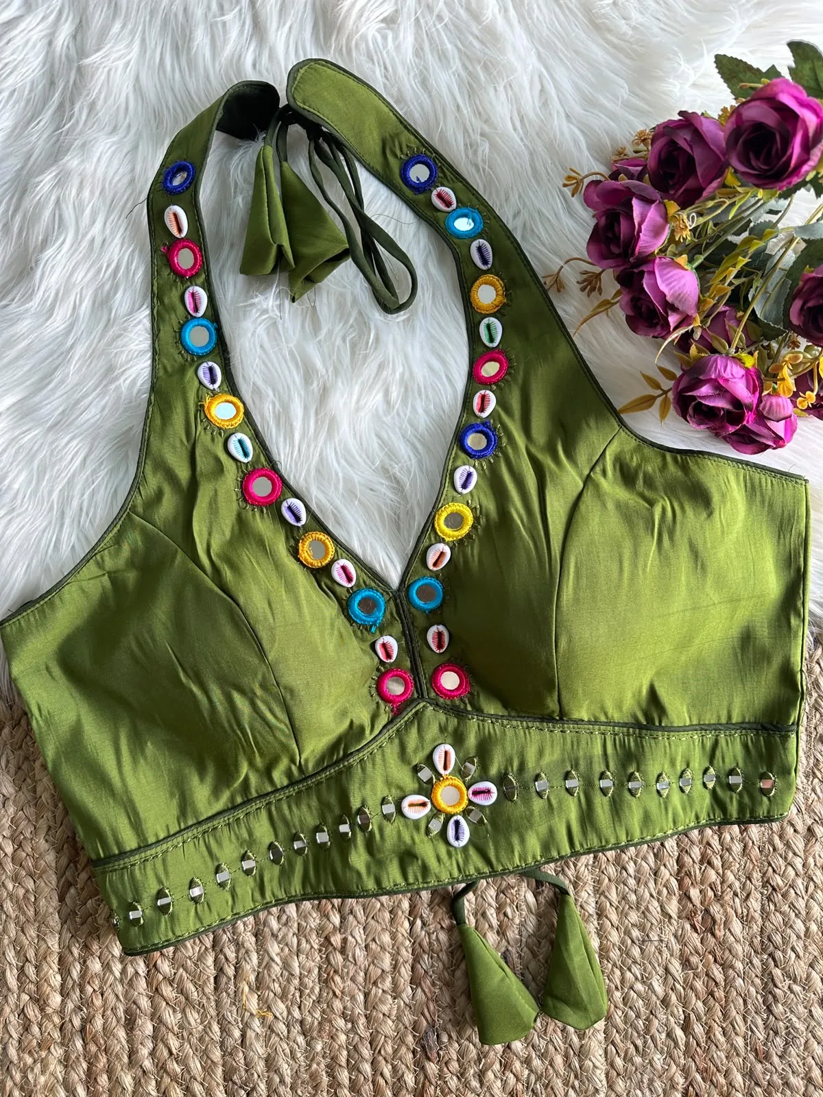 Halter Neck Blouse New 2026 Heavy Roman Silk Blouse 7