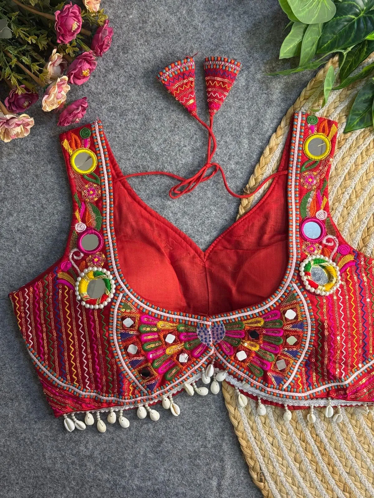 Nvratri022 Only 700 Heavy Italian Silk Blouse 6