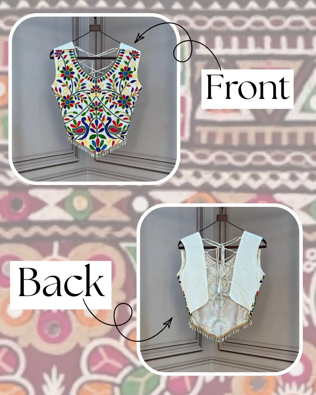 S 2026 Ka 5071 Rayon With Kutchi Work Blouse 4