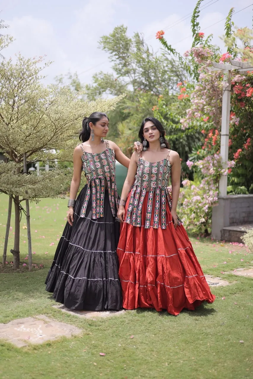 S 2026 Ka 5075 Kora Cotton With Standard Frill Stitching Lehenga Choli