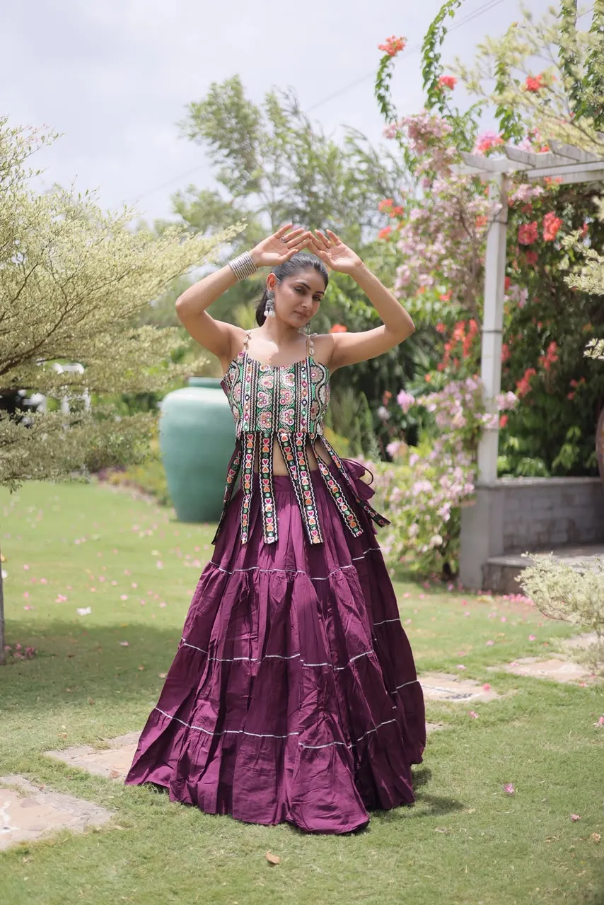 S 2026 Ka 5075 Kora Cotton With Standard Frill Stitching Lehenga Choli 10