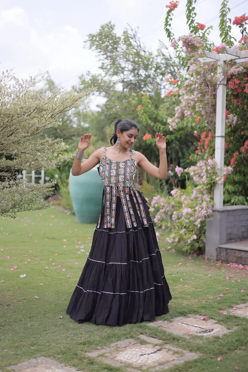 S 2026 Ka 5075 Kora Cotton With Standard Frill Stitching Lehenga Choli 11