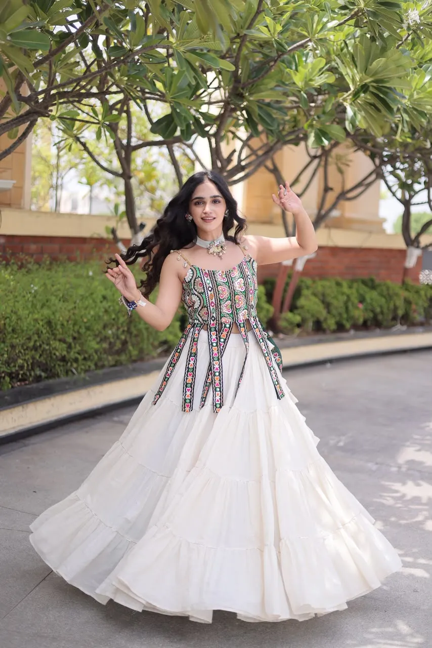 S 2026 Ka 5075 Kora Cotton With Standard Frill Stitching Lehenga Choli 5