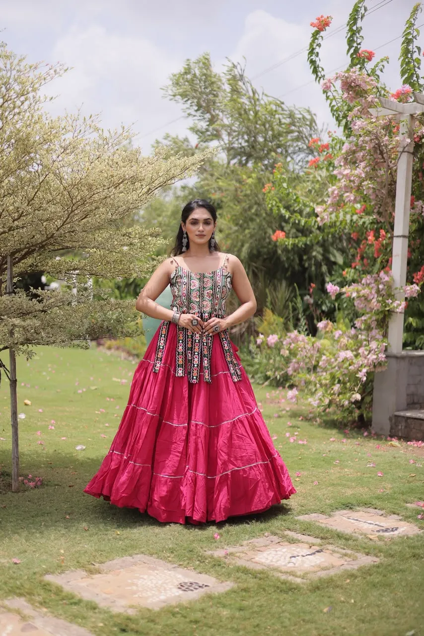 S 2026 Ka 5075 Kora Cotton With Standard Frill Stitching Lehenga Choli 8