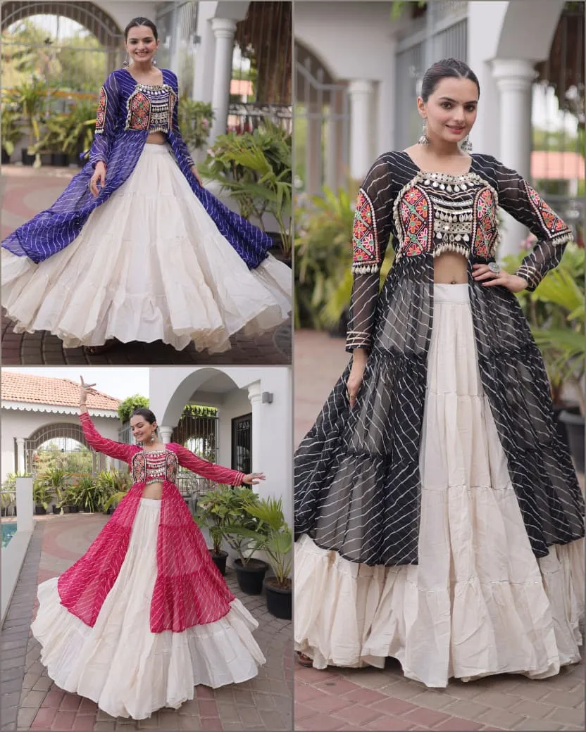 S 2026 Ka 5077 Kora Cotton With Standard Frill Stitching Lehenga Choli