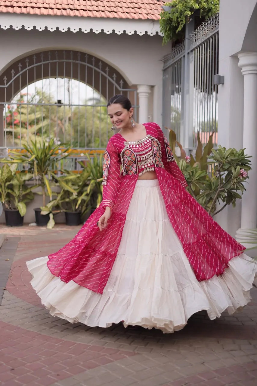 S 2026 Ka 5077 Kora Cotton With Standard Frill Stitching Lehenga Choli 3