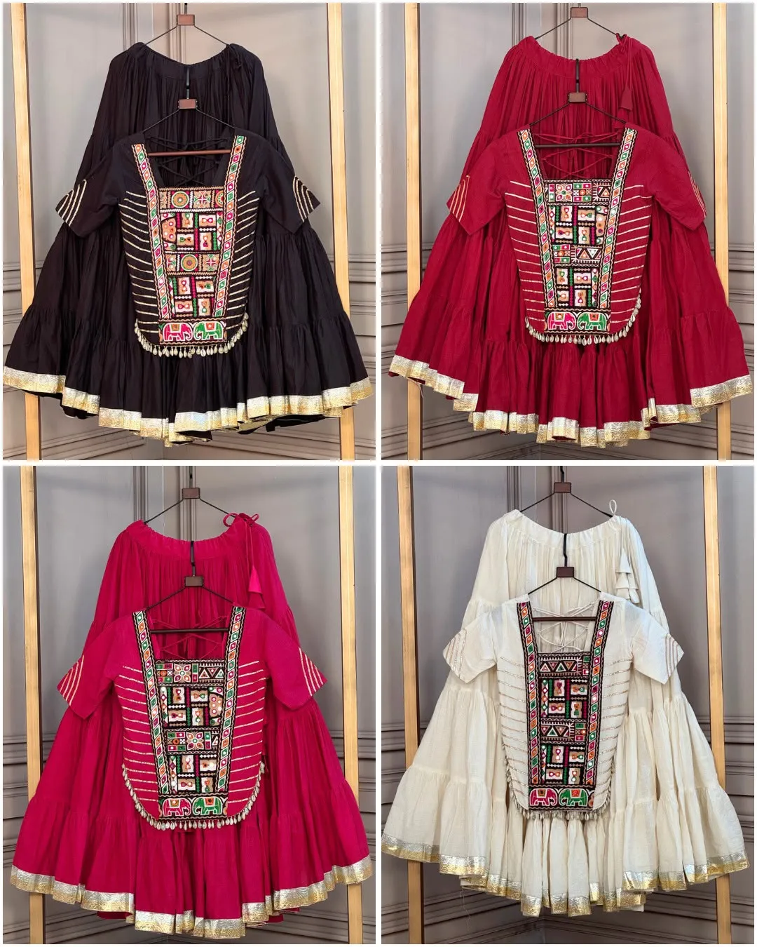 S 2026 Ka 5078 Kora Cotton With Standard Frill Stitching Lehenga Choli