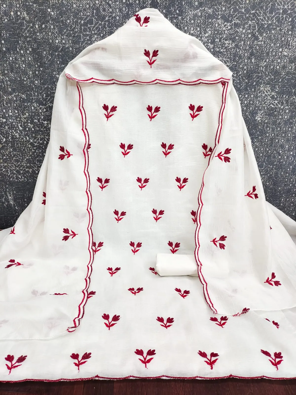 Zevar Vichitra Silk Allover Multi Work Dress Materials 2