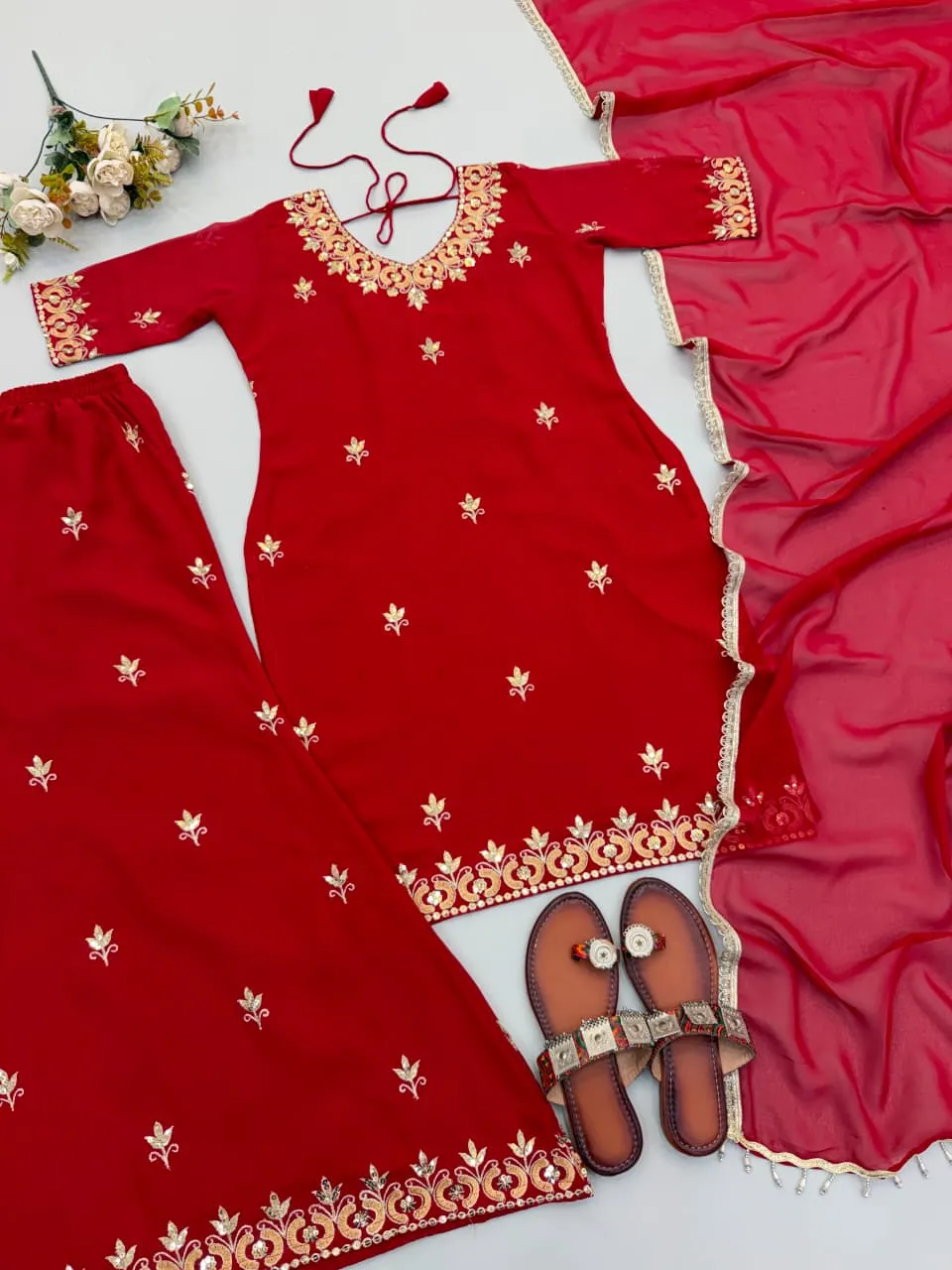 Zsr 3174 Fox Georgette Readymade Dress 2