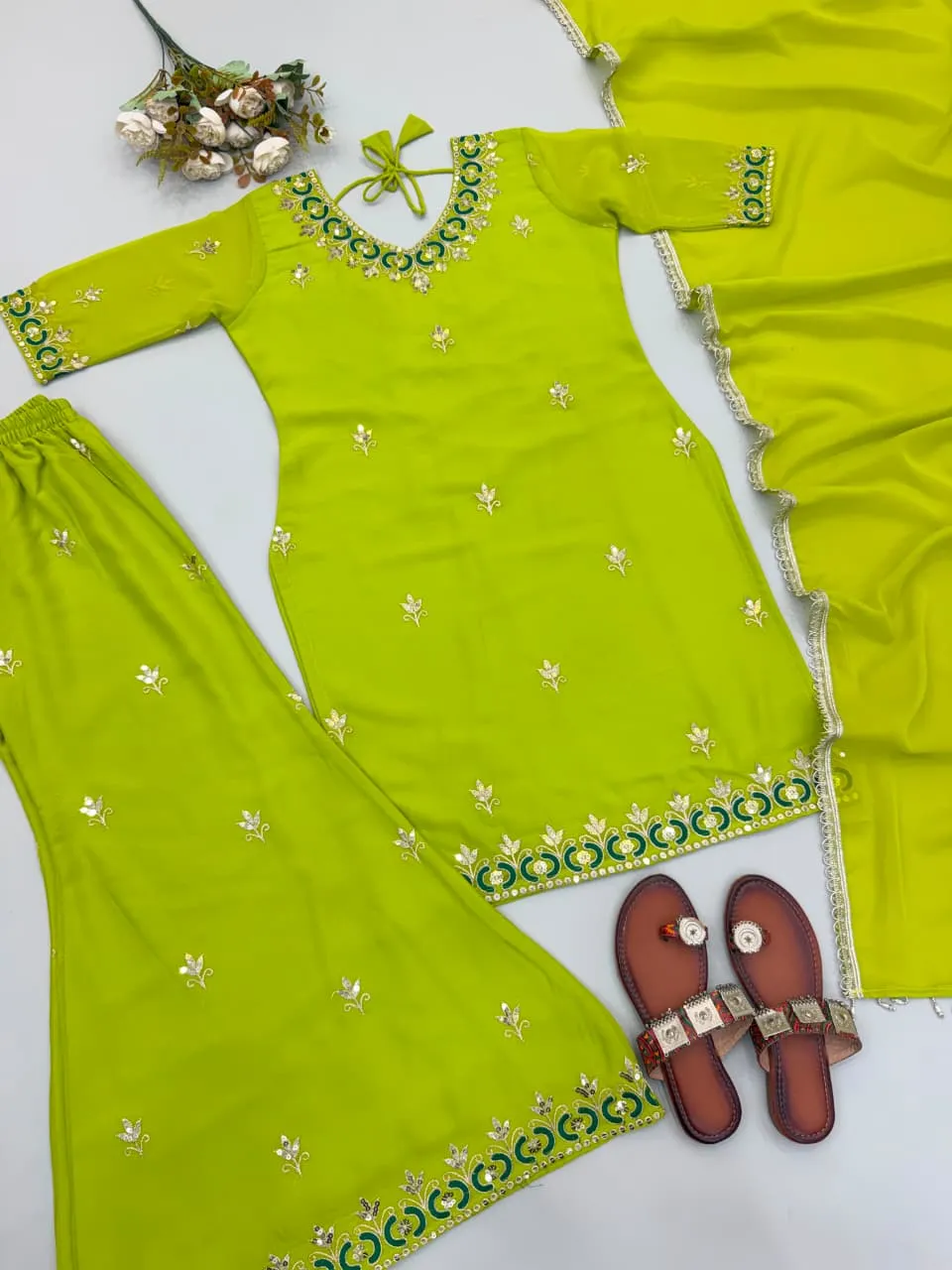 Zsr 3174 Fox Georgette Readymade Dress 4