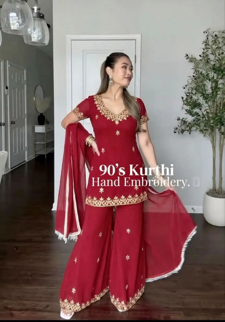 Zsr 3174 Fox Georgette Readymade Dress 5