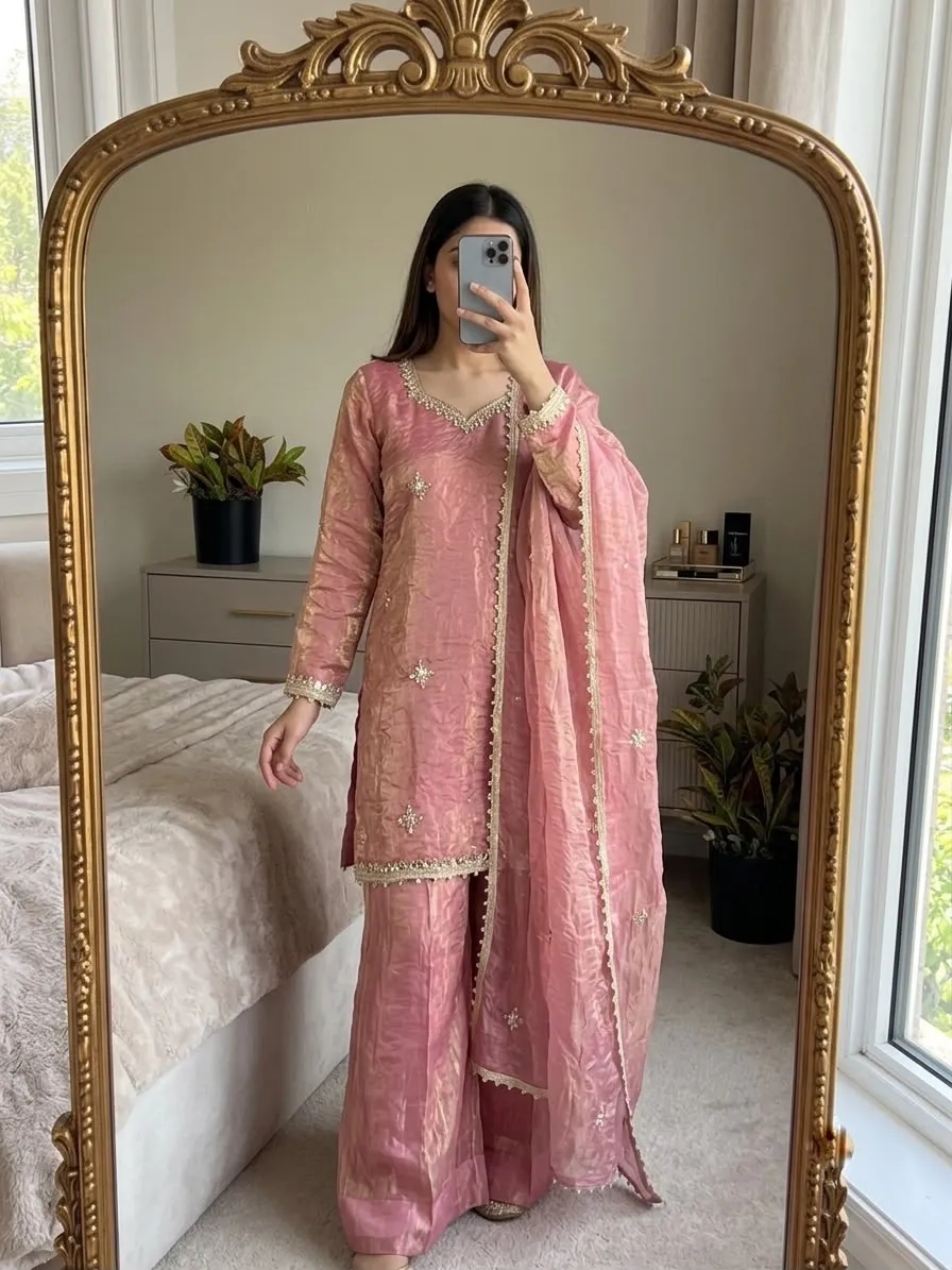 Zsr 3181 Fendy Silk Readymade Dress 3