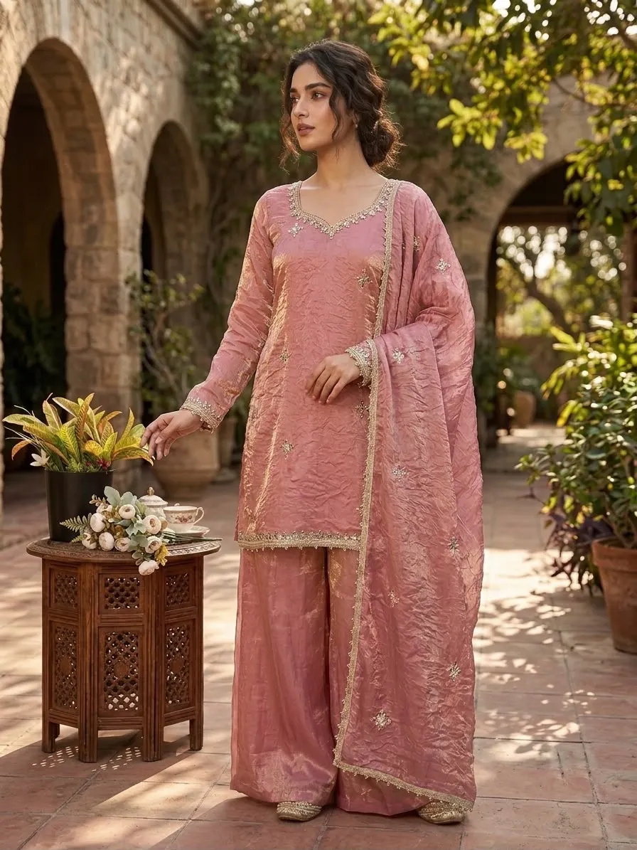 Zsr 3181 Fendy Silk Readymade Dress 5