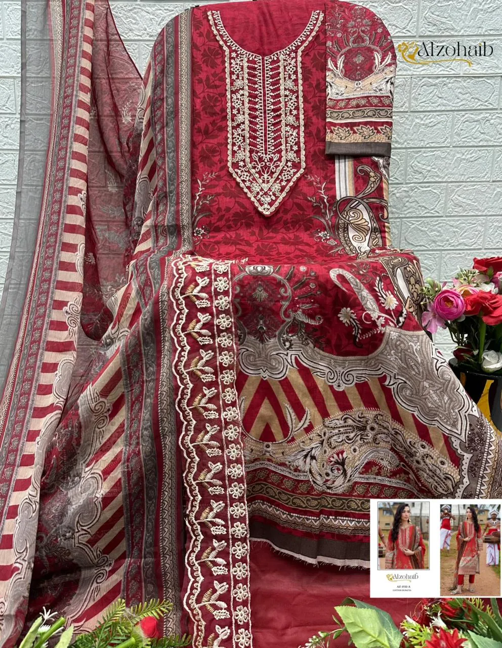 1 Az 1530 1531 1532 A 1532 B Pure Cotton Pakistani Suits