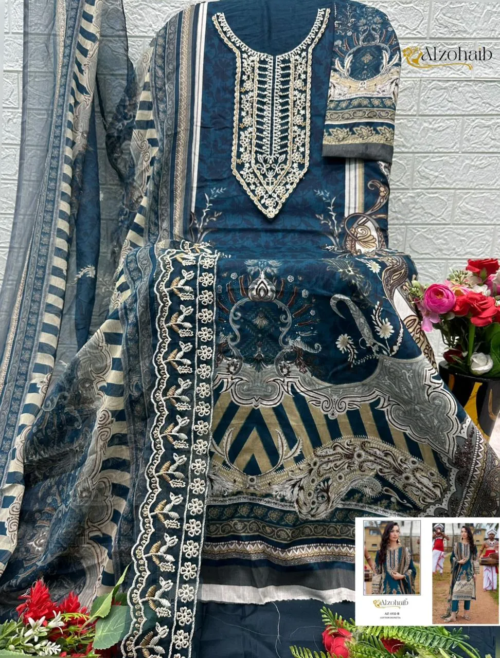 1 Az 1530 1531 1532 A 1532 B Pure Cotton Pakistani Suits 4
