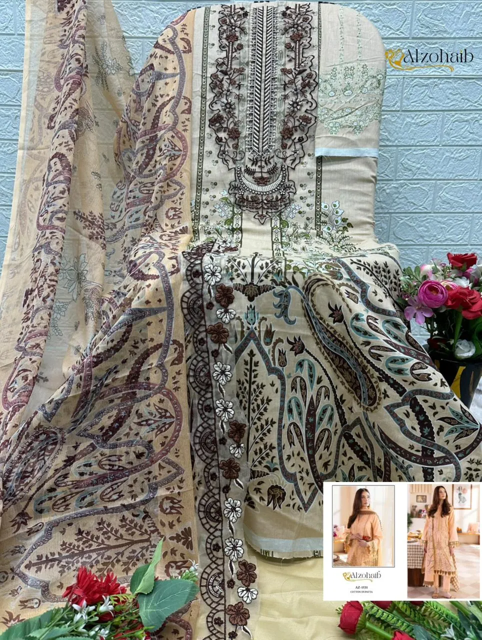 1 Az 1530 1531 1532 A 1532 B Pure Cotton Pakistani Suits 5