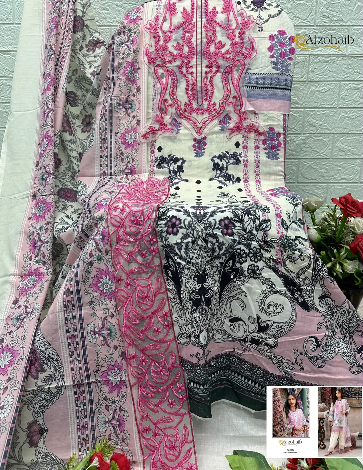 1 Az 1582 1583 1584 1585 Pure Cotton Pakistani Suits 5
